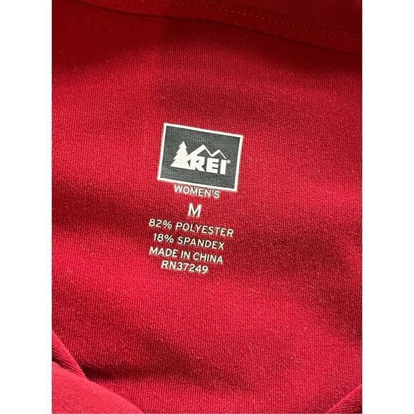REI Women's Red Quarter-Zip Sweatshirt - Picture 7 of 8